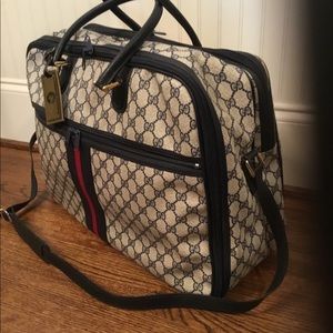 Vintage Blue Gucci Luggage